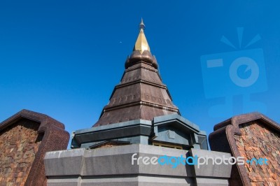 Methanidonnoppha Stupa In Inthanon National Park Stock Photo