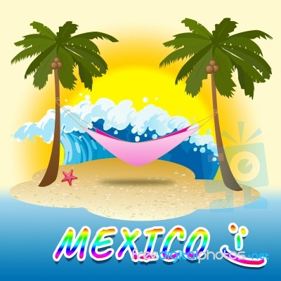 Mexico Holiday Shows Summer Time And Beaches Stock Image