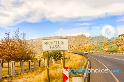 Michell's Pass In Western Cape, South Africa Stock Photo