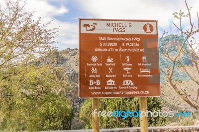 Michell's Pass In Western Cape, South Africa Stock Photo