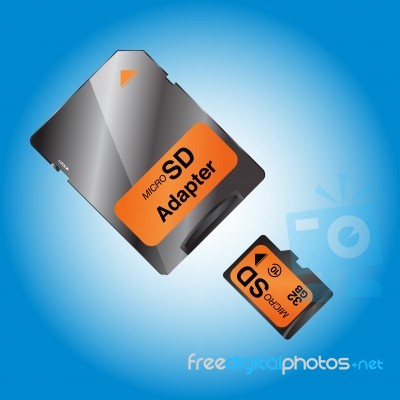 Micro Sd Card Stock Image