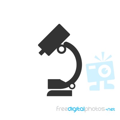 Microscope Icon  Illustration On White Background Stock Image