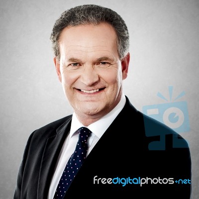 Middle Aged Business Man Portrait Stock Photo