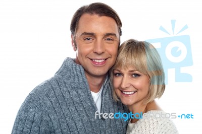 Middle Aged Romantic Couple Stock Photo