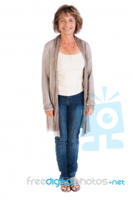 Middle Aged Woman Stock Photo