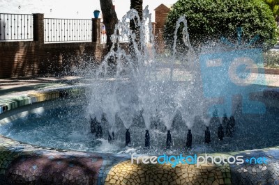 Mijas, Andalucia/spain - July 3 : Fountain In Mijas Andalucia Sp… Stock Photo