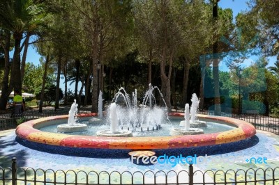 Mijas, Andalucia/spain - July 3 : Fountain In Mijas Andalucia Sp… Stock Photo