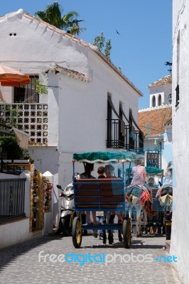 Mijas, Andalucia/spain - July 3 : Horse And Carriage In Mijas An… Stock Photo