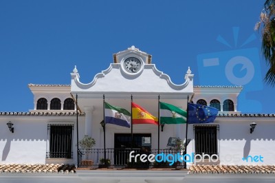 Mijas, Andalucia/spain - July 3 : Municipal Building In Mijas An… Stock Photo