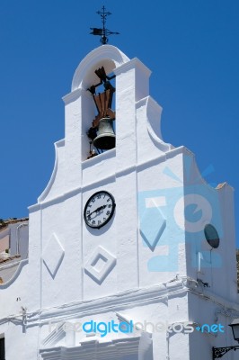 Mijas, Andalucia/spain - July 3 : Typical Street Cafe In Mijas Stock Photo