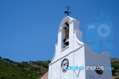 Mijas, Andalucia/spain - July 3 : Typical Street Cafe In Mijas Stock Photo