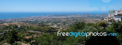 Mijas, Andalucia/spain - July 3 : View From Mijas In  Andalucia Stock Photo