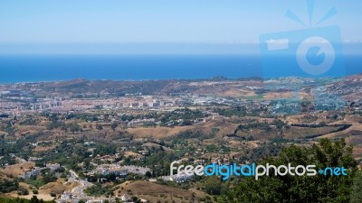 Mijas, Andalucia/spain - July 3 : View From Mijas In  Andalucia Stock Photo