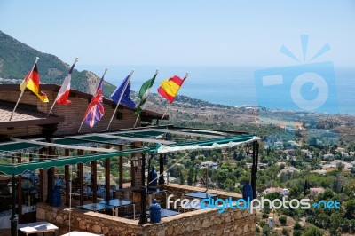 Mijas, Andalucia/spain - July 3 : View From Mijas In  Andalucia Stock Photo