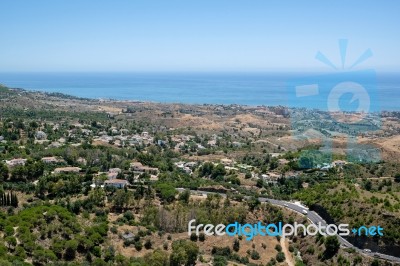 Mijas, Andalucia/spain - July 3 : View From Mijas In  Andalucia Stock Photo