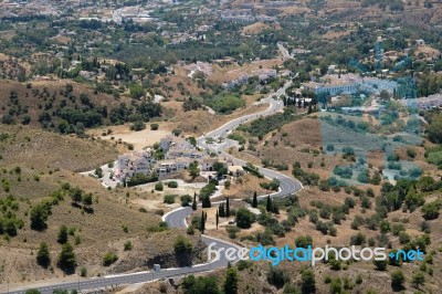 Mijas, Andalucia/spain - July 3 : View From Mijas In  Andalucia Stock Photo