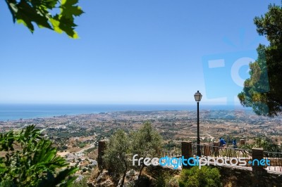 Mijas, Andalucia/spain - July 3 : View From Mijas In  Andalucia Stock Photo