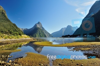 Milford Sound, New Zealand Stock Photo