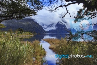 Milfordsound Fiordland National Park South Island New Zealand Stock Photo