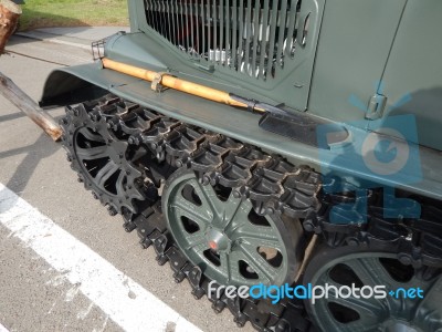 Military Cars, Equipment, Retro Items And Elements  Stock Photo