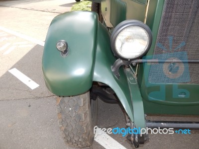 Military Cars, Equipment, Retro Items And Elements  Stock Photo