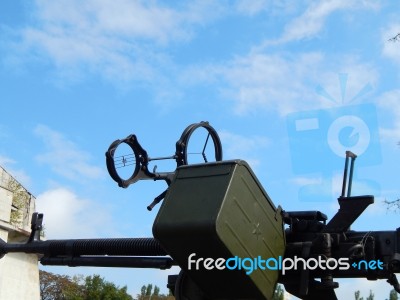 Military Cars, Equipment, Retro Items And Elements  Stock Photo