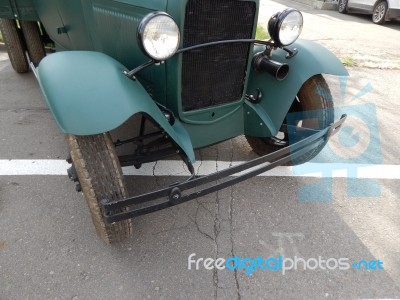 Military Cars, Equipment, Retro Items And Elements  Stock Photo