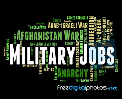 Military Jobs Represents Warrior Battles And Defence Stock Image