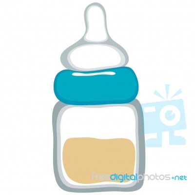 Milk Bottle Stock Image