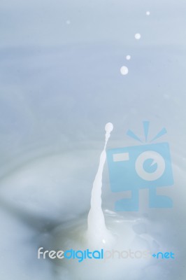 Milk Droplet Stock Photo