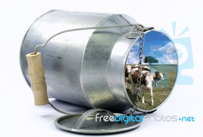 Milk Jug Stock Photo