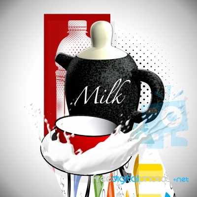 Milk Jug Stock Image