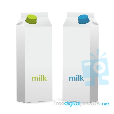 Milk Packets Stock Image - Royalty Free Image ID 10039921