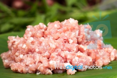 Minced Pork Stock Photo