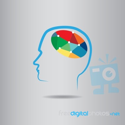 Mind Map In Head  Illustration  Stock Image