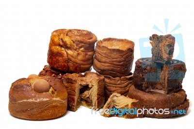 Mix Of Portuguese Folar Cakes Stock Photo