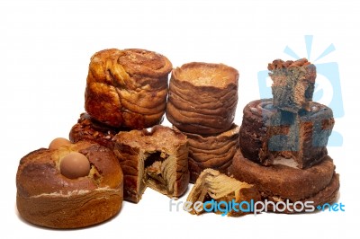 Mix Of Portuguese Folar Cakes Stock Photo