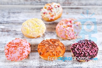 Mixed Donuts Stock Photo