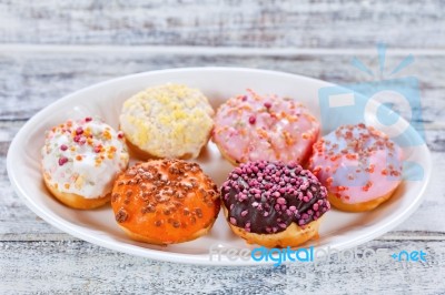 Mixed Donuts Stock Photo