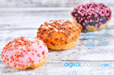 Mixed Donuts Stock Photo