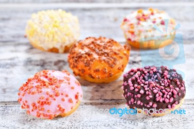 Mixed Donuts Stock Photo