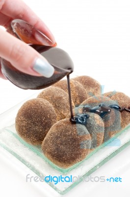 Mochi Japanese Dessert Stock Photo