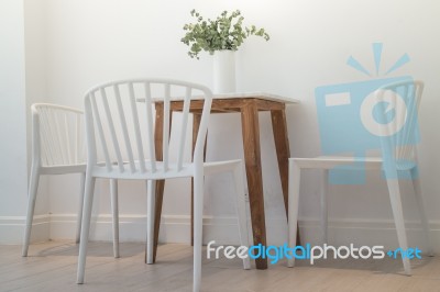 Modern Apartment Interior With Base On White Stock Photo