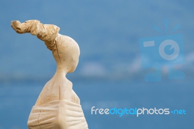 Modern Art Statue In Montreux Switzerland Stock Photo