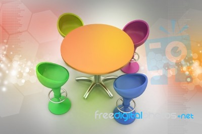 Modern Bar Table Stock Image