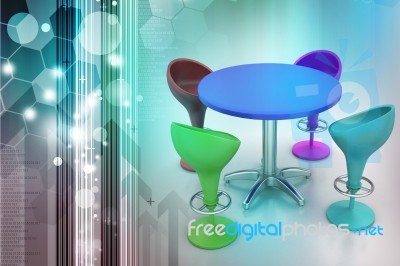 Modern Bar Table Stock Image