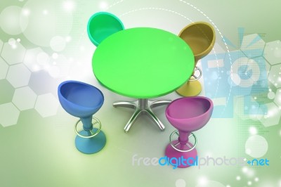 Modern Bar Table Stock Image