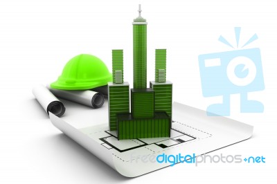 Modern Building Construction Stock Image