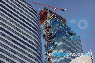 Modern Builing Under Construction Stock Photo