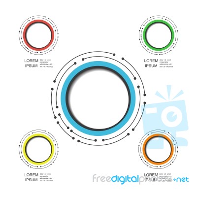 Modern Circle Infographic Stock Image